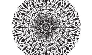 Mandala Design for Coloring Page