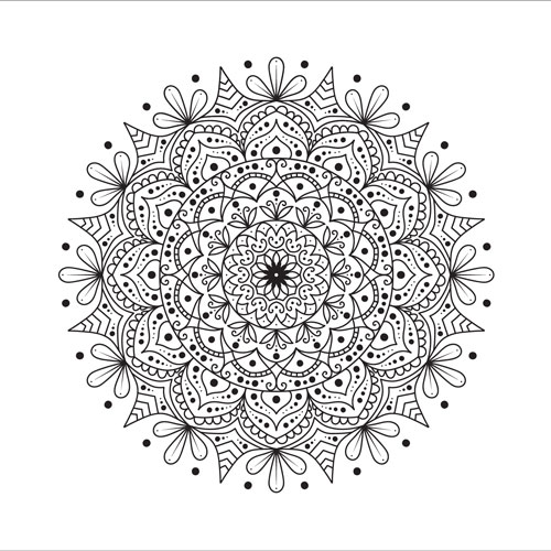 Floral Mandala Design Art