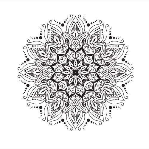 Flower Modern Mandala Design Pattern