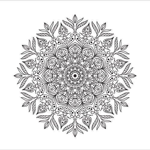 Floral Mandala Design for Kids