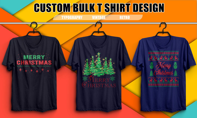 Christmas T Shirt Design Bundle Graphic
