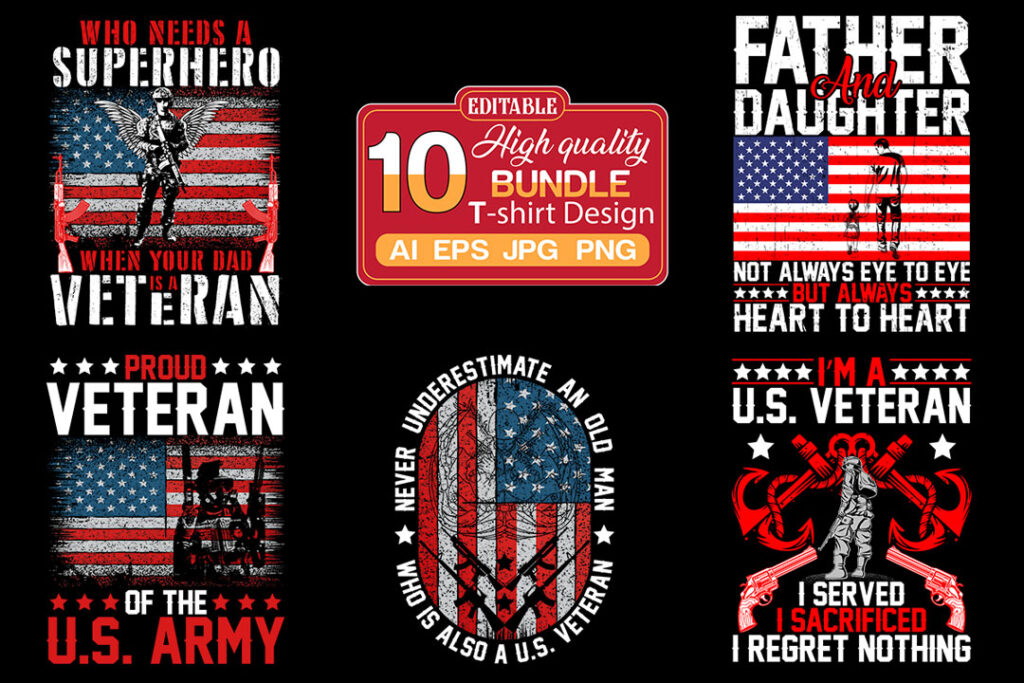 USA Veteran T-Shirt Design